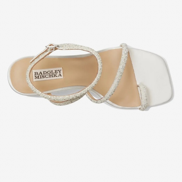 Badgley Mischa Delilah Heels Soft White Size 8.5 - Picture 3 of 11